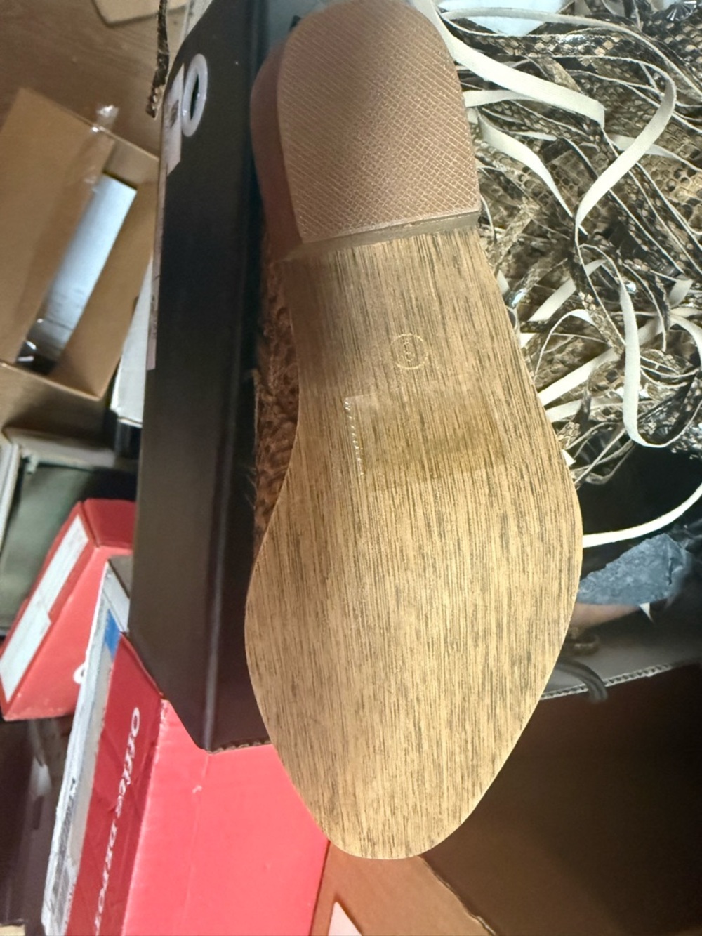 Brown Snake Fringed Cowboy Boots by L&B - Picture 6 of 6